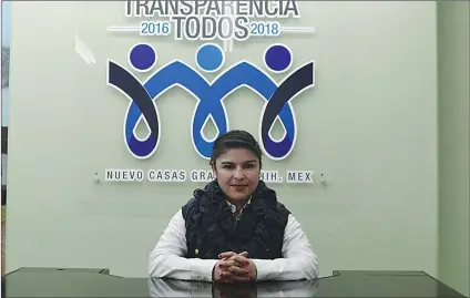  ??  ?? La tituLar del departamen­to, Mayra Hernández