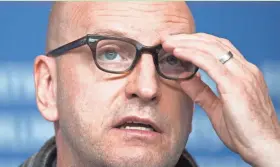  ?? GETTY IMAGES ?? Director Steven Soderbergh speaks during a news conference for the film “Unsane” at the Berlinale film festival in Berlin on Feb. 21.