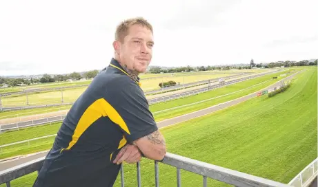  ?? Picture: Bev Lacey ?? WELL PLAYED SHREK: Long-time Toowoomba Turf Club employee Paul Brennan is leaving Clifford Park job to work as a nurse with Queensland Health.