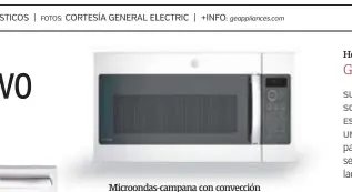  ??  ?? Además:
Asado o rostizado por convección Tecnología Chef Connect