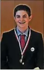  ?? SUBMITTED PHOTO ?? Kutztown 7th grader Dominick Pizzelanti was among those from Kutztown to win 1st place at National History Day.
