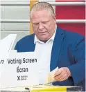  ??  ?? Doug Ford and his Progressiv­e Conservati­ves will have a solid majority at Queen’s Park. It’s not the outcome we wanted to see, but it has to be said that Ford has delivered for his party barely three months after becoming leader.