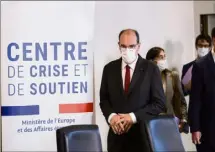  ?? (Photo AFP) ?? Jean Castex arrivant, hier, au Centre de crise et de soutien à Paris le  août.