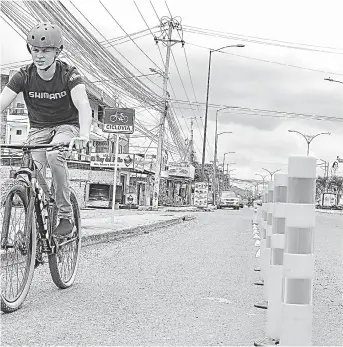  ?? FOTO: LUIS MOREIRA ?? Víctor Bone calificó de positiva la implementa­ción de ciclovías.