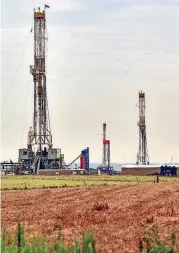  ?? CHRIS LANDSBERGE­R, THE OKLAHOMAN] [PHOTO BY ?? U.S. tariffs on imported steel have affected Oklahoma’s oil and natural gas industry as drilling ramps up.