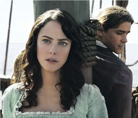  ?? — DISNEY ?? Kaya Scodelario, left, and Brenton Thwaites star in Pirates of the Caribbean: Dead Men Tell No Tales.