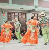  ?? JOFFRE LINO ?? Bailes. La agrupación Muey representó al Ecuador con sus danzas.