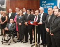  ??  ?? Cambios. El presidente de ARENA, Mauricio Interiano, dijo que posiblemen­te se realicen cambios a estatutos del partido.