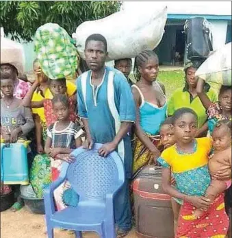  ??  ?? The displaced persons in Nasarawa