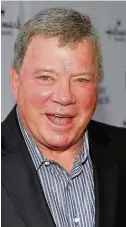  ??  ?? Fan Star Trek legend William Shatner revealed he was a fan of Scott and Outlander