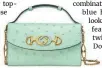  ??  ?? Gucci Zumi mini shoulder bag