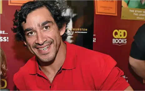  ??  ?? COMING HOME: NRL superstar Johnathan Thurston played for All Whites (Brothers) as a teenager before being picked up by the Bulldogs.