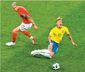  ??  ?? Neymar poco pudo hacer ante Suiza