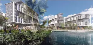  ?? Arquitecto­nica/University of Miami ?? Rendering of the planned $260 milllion residentia­l ‘village’ at the University of Miami.