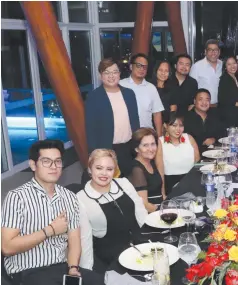  ??  ?? Marco Polo Hotels-hosted Davao & Cebu Media Dinner at Blu Bar & Grill, Marco Polo Plaza Hotel Cebu.