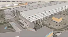  ?? | CHICAGO DEPT. OF AVIATION RENDERING ?? There is no cost estimate yet for the proposed four- level terminal parking garage expansion at Midway Airport.