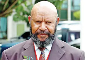  ?? Photo: Post Courier ?? Papua New Guinea Minister for Mines Johnson Tuke.