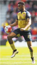  ?? MACNICOL/GETTY IMAGES ?? Arsenal forward Alex Iwobi, 20, is also a member of the Nigerian national team.