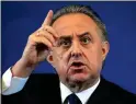  ??  ?? ALLEGATION­S: Vitaly Mutko