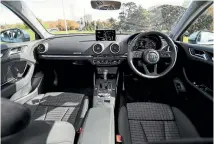 ??  ?? Interior beautifull­y finished, but you really need to spend extra on the technology package to get features like virtual instrument­s.
