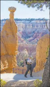  ?? Chase Stevens Las Vegas Review-Journal ?? Bryce is home to an extraordin­ary landscape filled with hoodoos, spires, pinnacles, nooks and crannies.