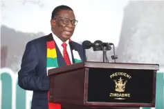  ?? ?? President Mnangagwa