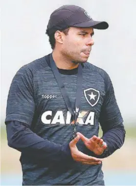  ?? VITOR SILVA/SSPRESS/BOTAFOGO. ?? Técnico demonstra otimismo com a Liberta: ‘Temos chances ainda’