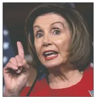  ?? AP/J. SCOTT APPLEWHITE ?? House Speaker Nancy Pelosi called Thursday for President Donald Trump to make known anything “that is exculpator­y” that would show his innocence.