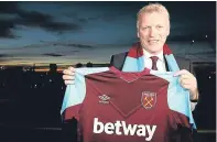  ?? Picture: PA. ?? West Ham manager David Moyes. The Hammers are one of a number of clubs whose shirts bear the name of a betting company.