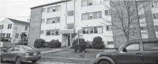  ?? FILE ?? Nadia Gonzales was found stabbed to death June 16, 2017, in a stairwell at this apartment building at 33 Hastings Dr. in Dartmouth.