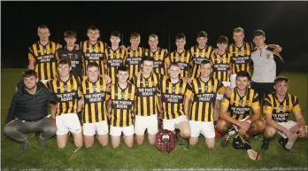  ??  ?? The Shelmalier­s team who defeated Oulart-The Ballagh in the Under-21 ‘B’ hurling final.