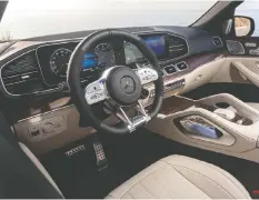  ??  ?? Many functions can be controlled via the steering wheel.