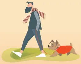  ?? ?? Track where you and your dog walk, and the different things you notice your dog smelling: