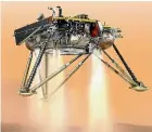  ?? NASA/AP ?? The InSight lander is Nasa’s ninth attempt to put a spacecraft on Mars.