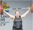  ?? FOTO: IMAGO IMAGES ?? Laurel Hubbard bei den Commonweal­th Games 2018.