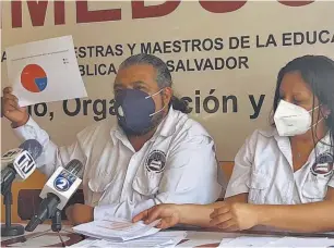  ??  ?? Docentes aseguraron que durante la pandemia han tenido un bajo apoyo por parte del Ministerio de Educación.