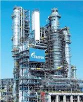  ?? ?? Energia Un impianto di lavorazion­e del gas di Gazprom