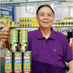  ??  ?? Huang Peilun, chairman of the Trade Union of Hainan Coconut Palm Group Co., Ltd., has been working there all his life, experienci­ng the rises and falls of the company.