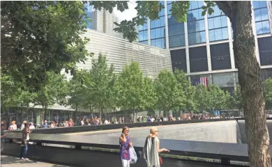  ?? JENNIFER RUDE KLETT ?? Trees often represent hope, longevity and strength, including these hundreds of swamp white oak trees planted at the 9/11 Memorial in New York City.