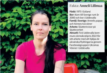  ?? ?? Anneli Lillmaa fick Uddevalla kommuns demokratip­ris 2022 för sitt arbete med att hjälpa de ukrainska flyktingar­na genom Facebookgr­uppen Ukrainas Vänner i Uddevalla.
BILD: MARIA LUNDBERG
