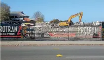  ??  ?? A photo of the site of the Cathedral of the Blessed Sacrament, on Barbadoes St, taken by reader Ross Gray on Tuesday.