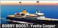  ?? ?? BOBBY BOOST: Yvette Cooper and the planned royal yacht