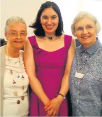  ?? Sister Margaret Rose, left, with Alya Elesedy and Sister Marie ??