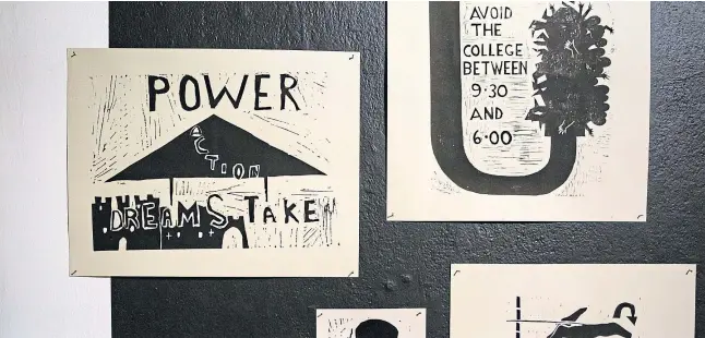  ?? ?? MILESTONE: One of the most striking parts of The Ignorant Art School show – Sit-in #2: To Be Potential – is the section on the Hornsey Sit-In, a student occupation of a London art college.