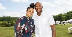  ?? Michael M. Santiago/Post-Gazette ?? Michelle and Ryan Shazier at the Family House Polo Match in September at Hartwood Acres Park in Hampton.