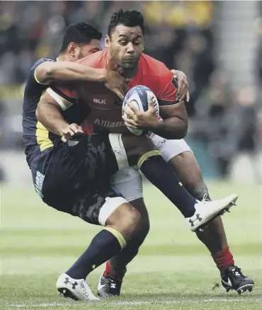  ??  ?? 0 Billy Vunipola produced an outstandin­g performanc­e for Saracens at Murrayfiel­d on Saturday.