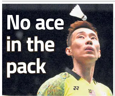  ??  ?? Get well soon: Lee Chong Wei is suffering from a respirator­y problem which will rule him out for at least one month.