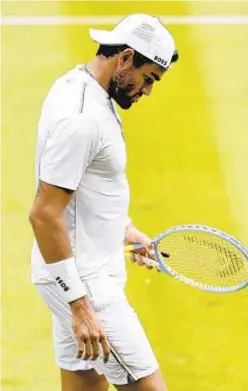  ?? AP ?? Matteo Berrettini practices against Rafael Nadal last Thursday.