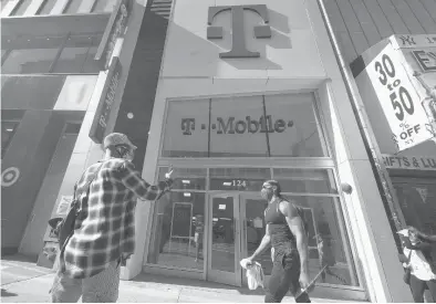  ?? MARK LENNIHAN/AP ?? T-Mobile recently reported its fifth data breach over roughly the last three years.