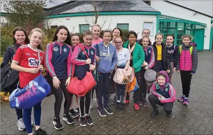  ??  ?? Laochra Óg U12 Camogie team after their recent day out at the Aqua Dome Tralee.